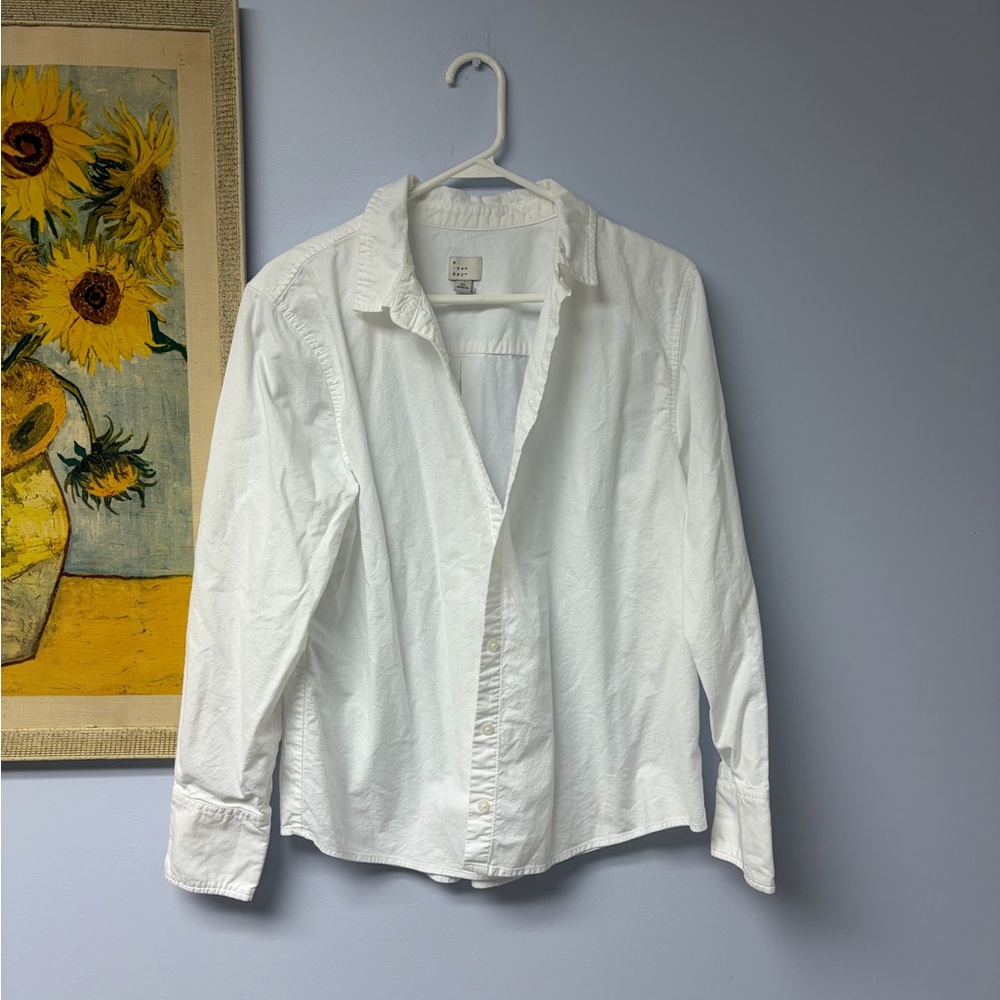 A New Day Cream Button-Up top